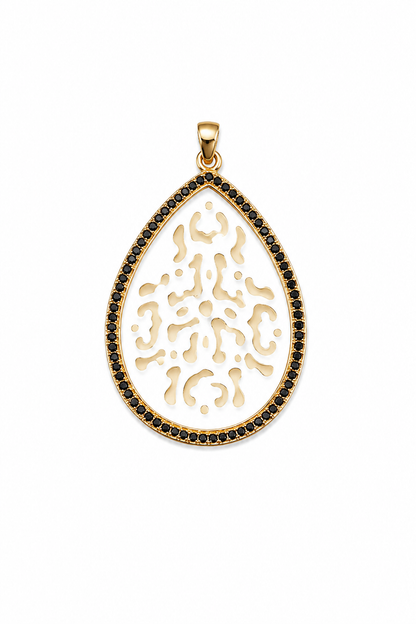 Pingente Gota Madre Pérola Ouro 18k