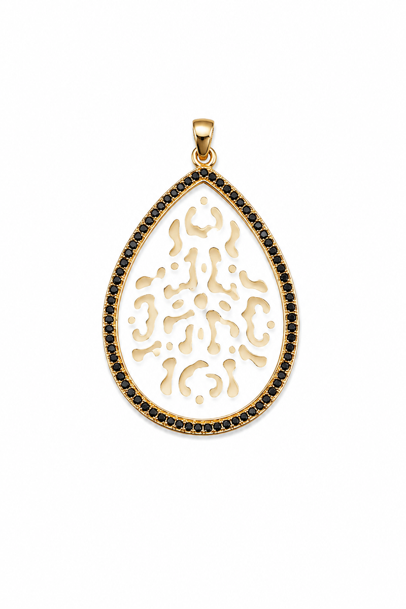 Pingente Gota Madre Pérola Ouro 18k