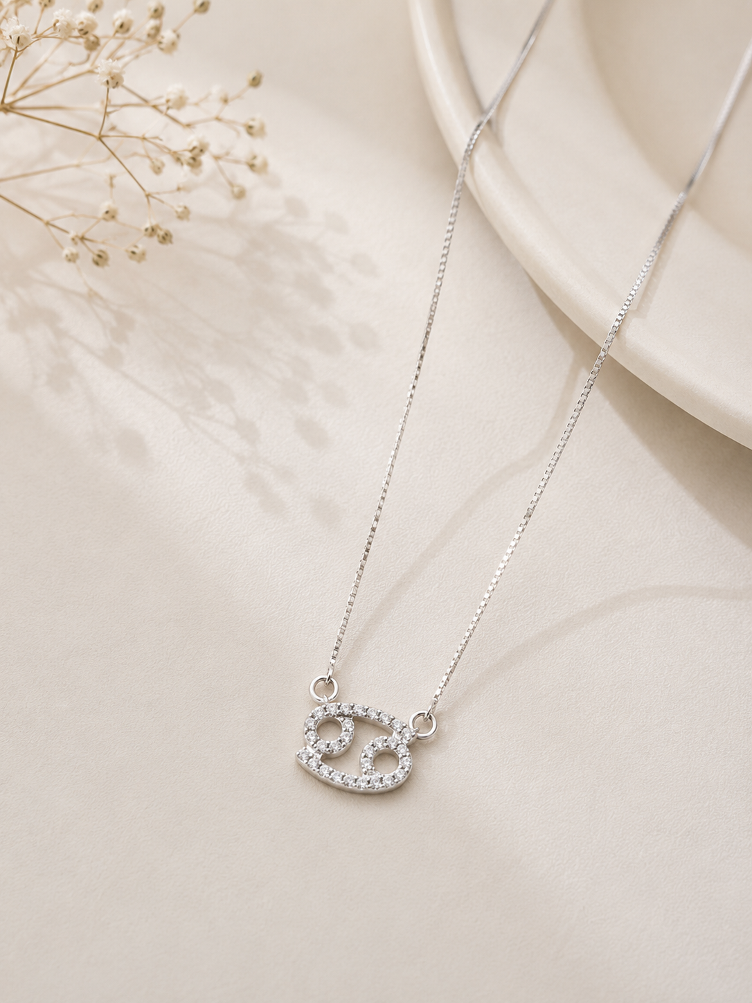 Colar Signo Cancer Prata 925
