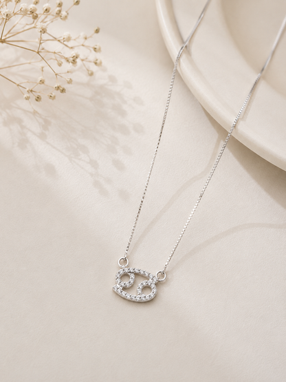 Colar Signo Cancer Prata 925