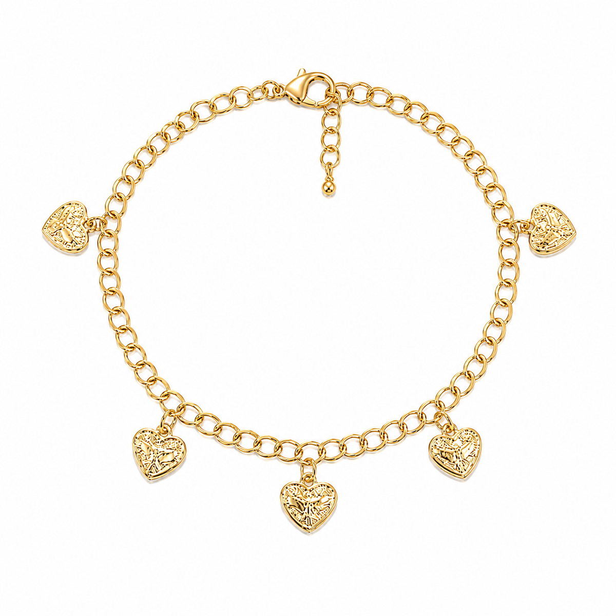 Pulseira com Espírito Santo Pendurado Ouro 18k