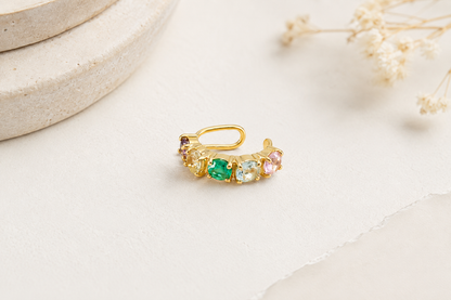 Piercing Fake em Zircônia Ciganinha Ouro 18k