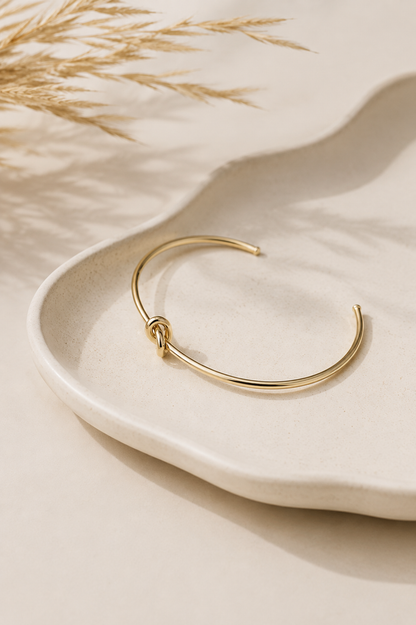 Bracelete Nó Inspiração Ouro 18k