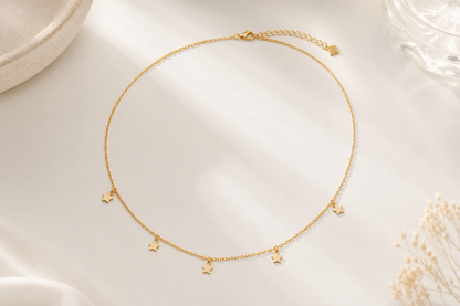 Choker Cartier com 5 Estrelas Ouro 18k