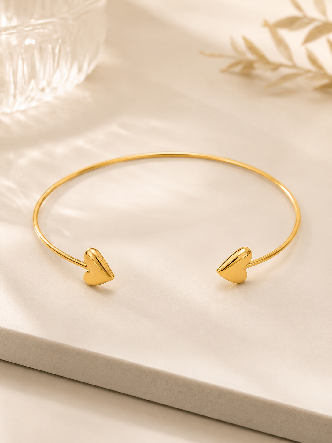 Choker Aro Coração Ouro 18k