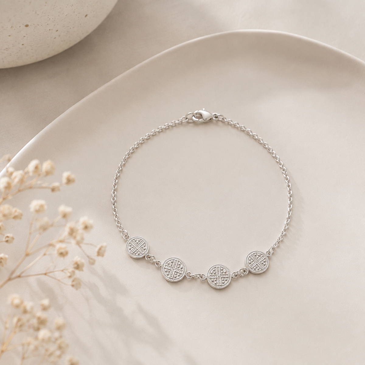 Pulseira São Bento Prata 925