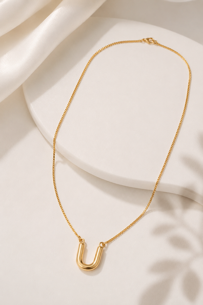 Colar "U" Ouro 18k