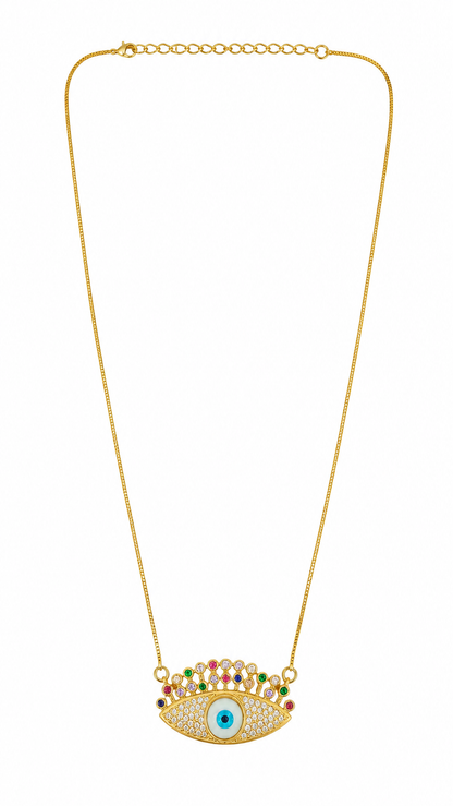 Colar Olho Grego Collor Ouro 18k