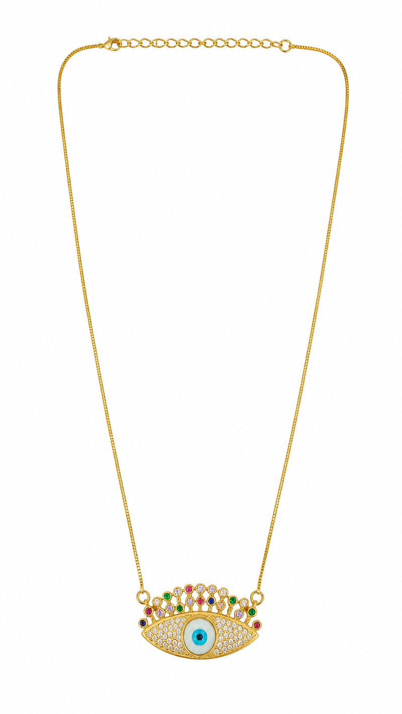 Colar Olho Grego Collor Ouro 18k