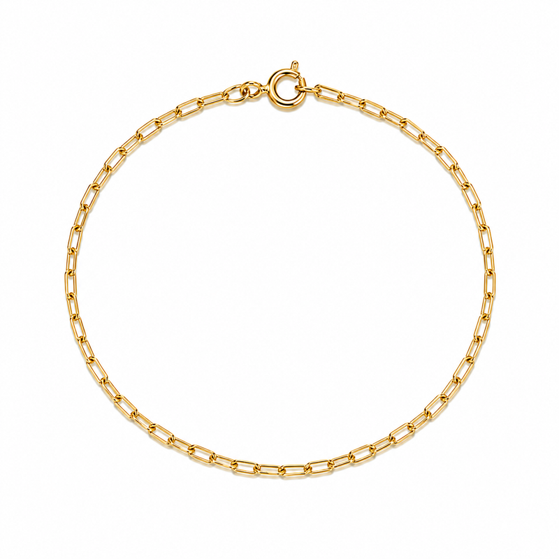 Pulseira Masculina Cartier Alongada Mini Ouro 18k