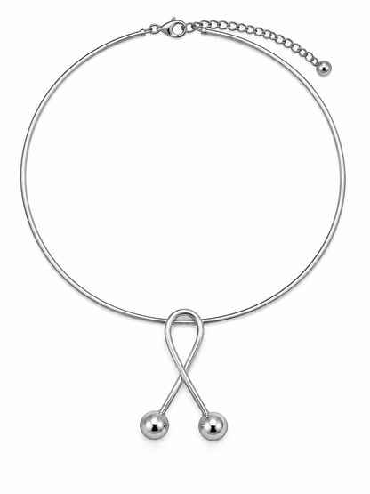 Scarlat SKU 15096 foto 1 | Aro com Pingentes Fio Orgânico Ródio Branco