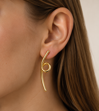 Brinco Frontal Circular Ouro 18k
