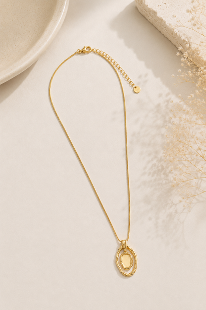Colar Orgânico Liso Ouro 18k