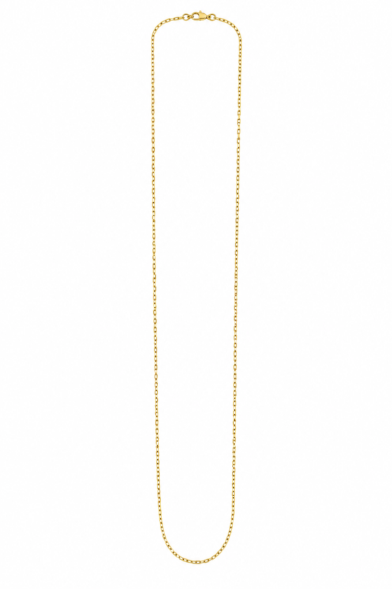 Corrente Masculina Elo Cartier Mini Puffer Ouro 18k