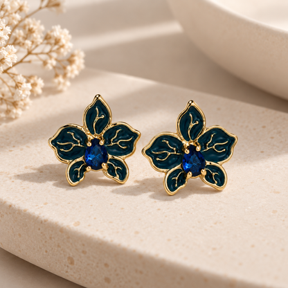 Scarlat SKU 15318 foto 2 | Brinco Flor de Jade Ouro 18k