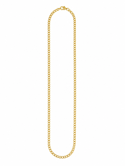 Corrente Masculina Elo Um por Um Groumet Ouro 18k