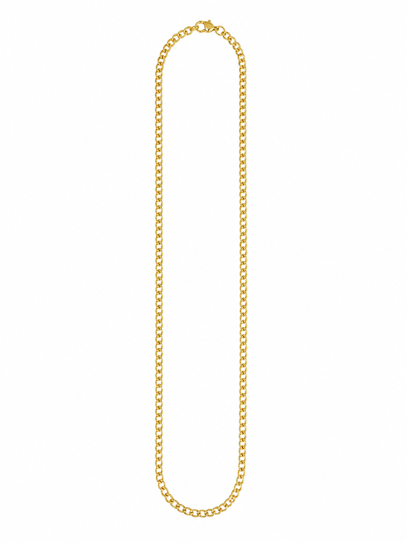 Corrente Masculina Elo Um por Um Groumet Ouro 18k