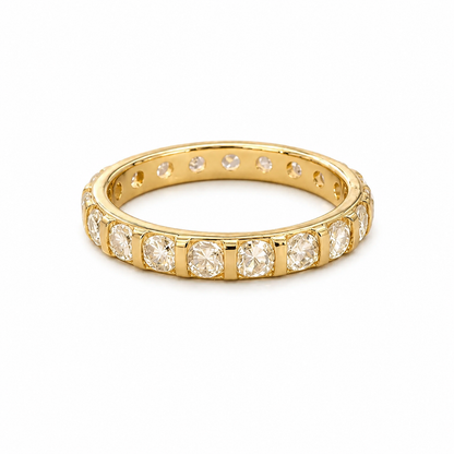 Anel Rainbow Citrino Ouro 18k