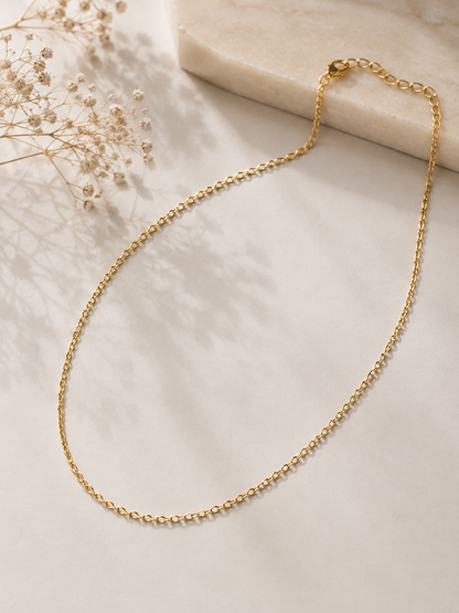Choker Mini Elos Ovais MontClair Ouro 18k