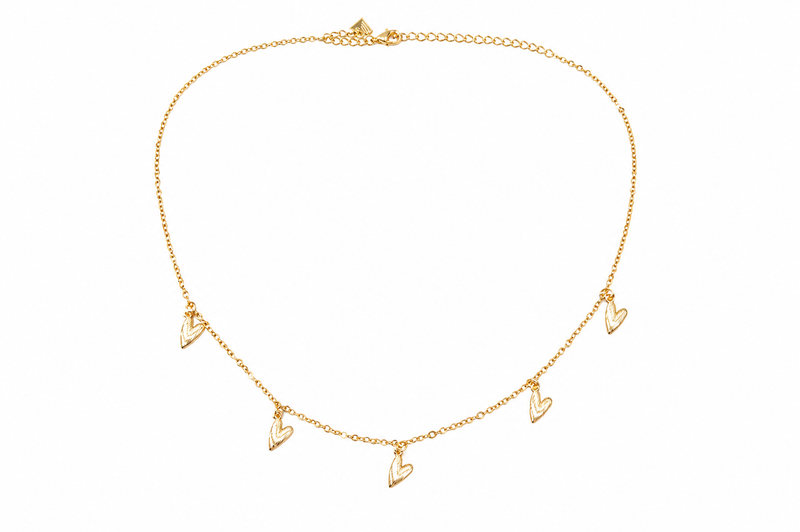 Choker Cartier Coração Esticado Ouro 18k