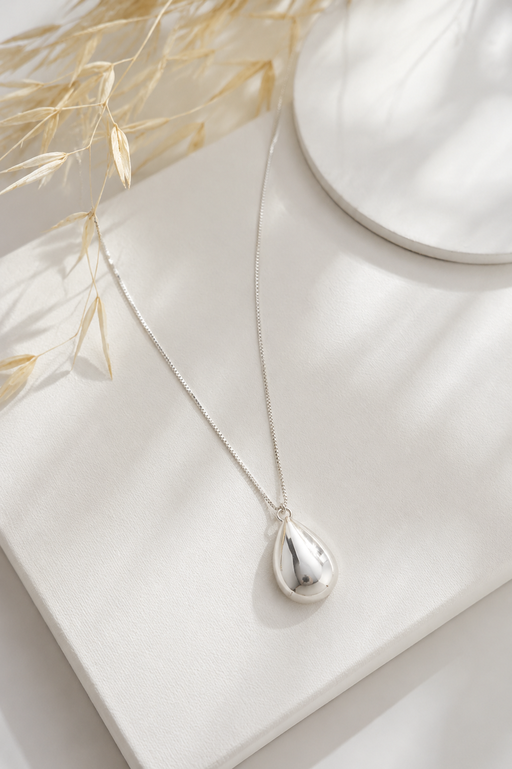 Colar Gota Prata 925