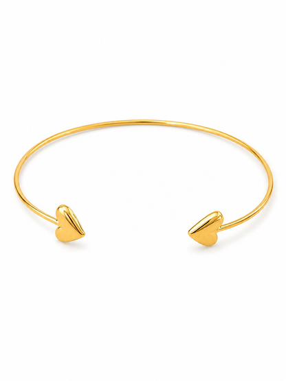 Choker Aro Coração Ouro 18k