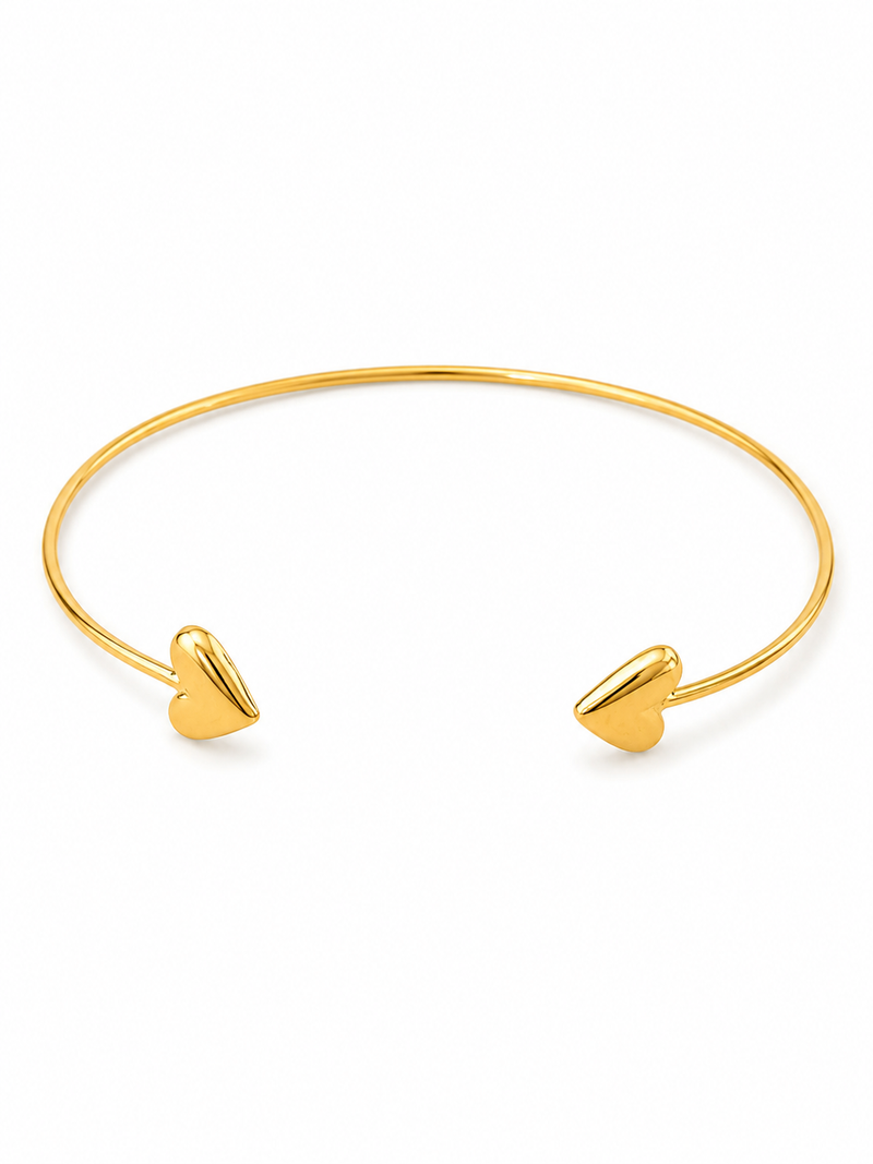 Choker Aro Coração Ouro 18k