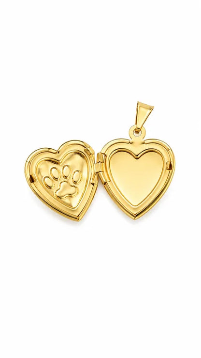 Pingente Relicário Pet Love Ouro 18k