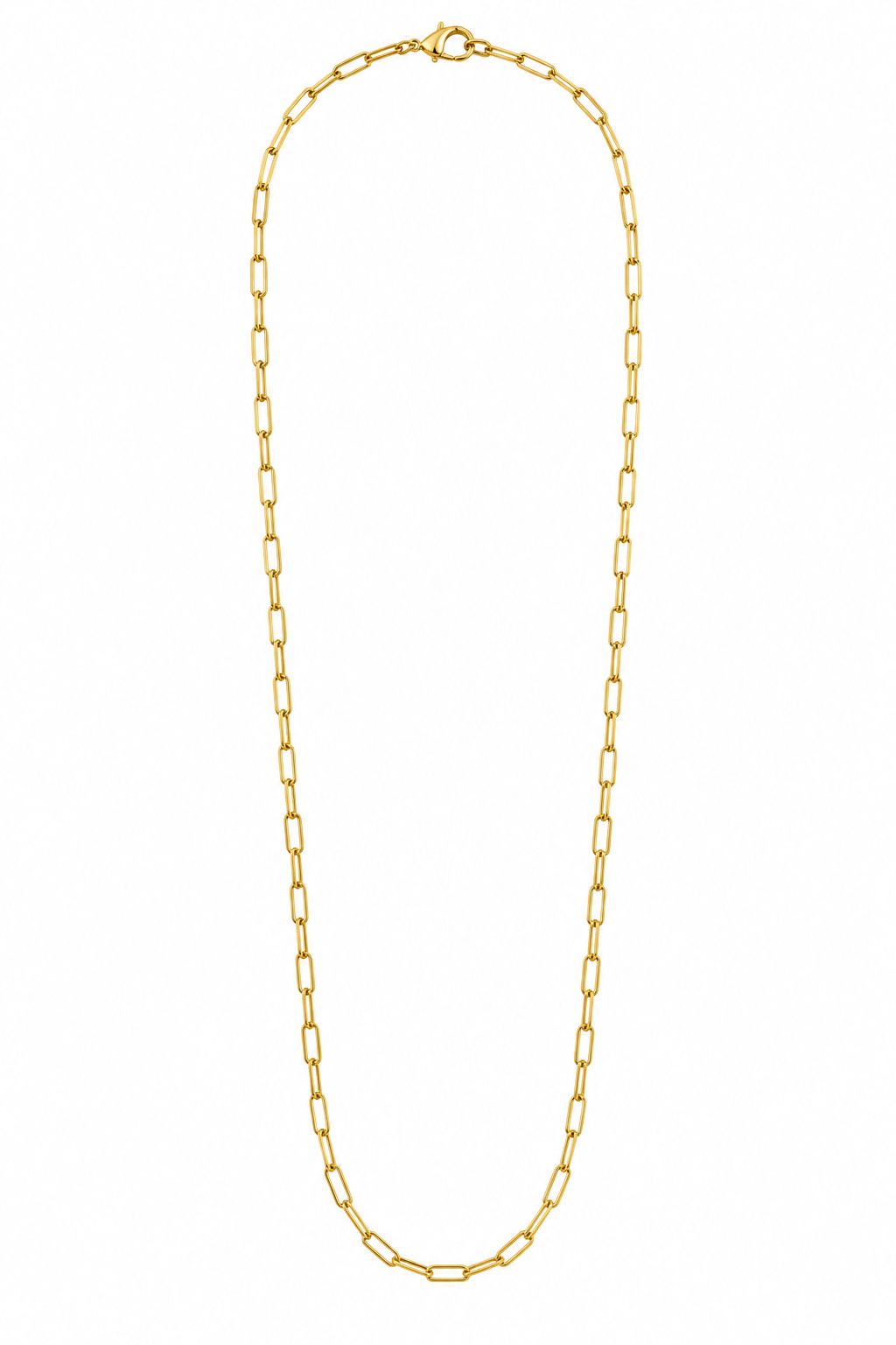 Corrente Masculina Elo Cartier Alongado Minimal Ouro 18k