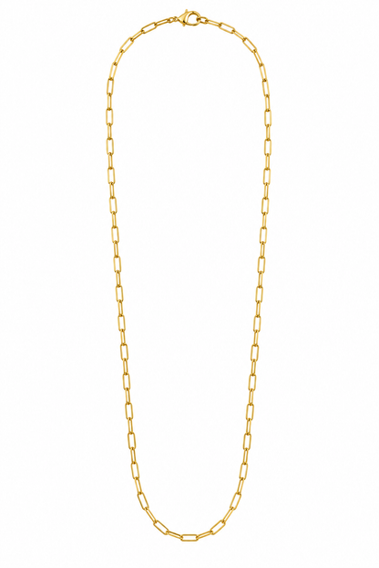 Corrente Masculina Elo Cartier Alongado Minimal Ouro 18k