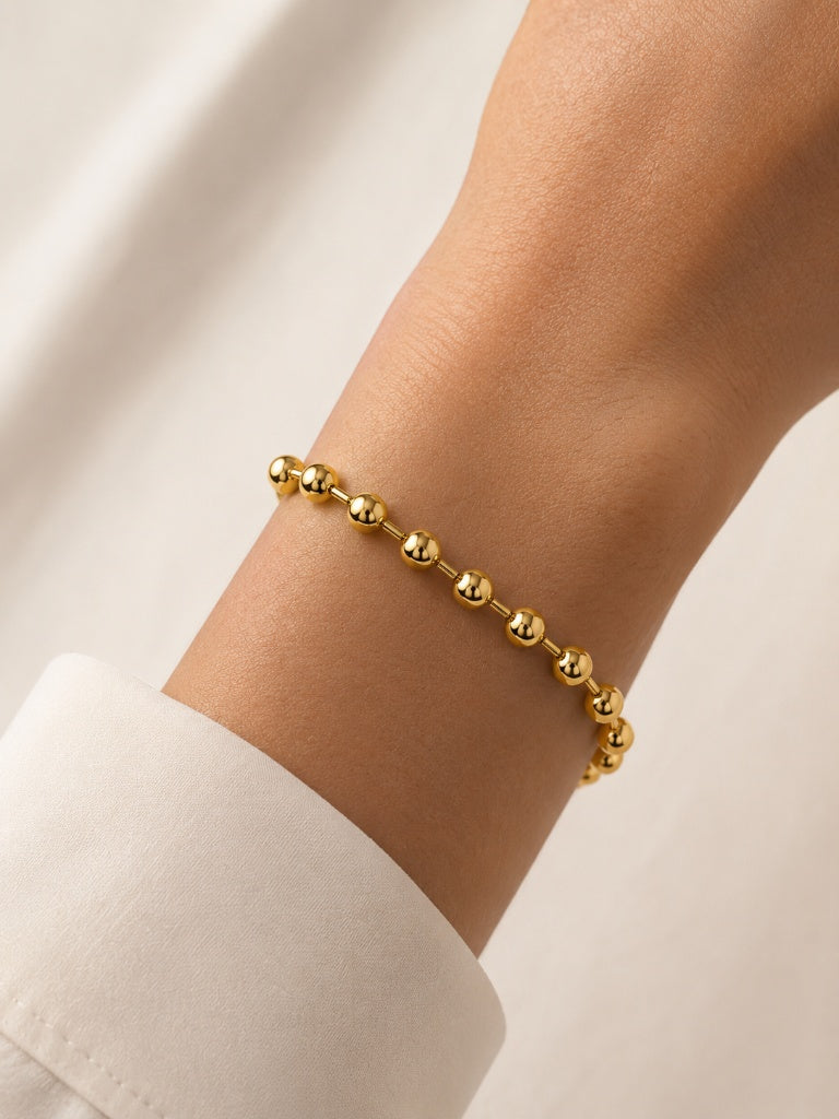 Pulseira Esferas com Separador MontClair Ouro 18k