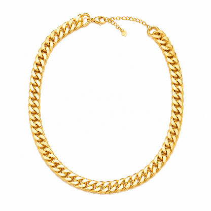 Choker Groumet Dupla Ouro 18k