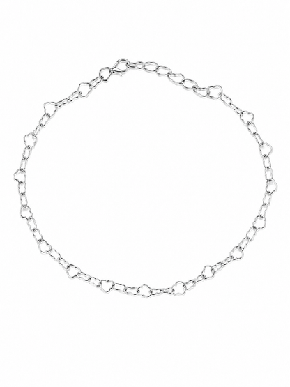 Pulseira Elo Coração Prata 925
