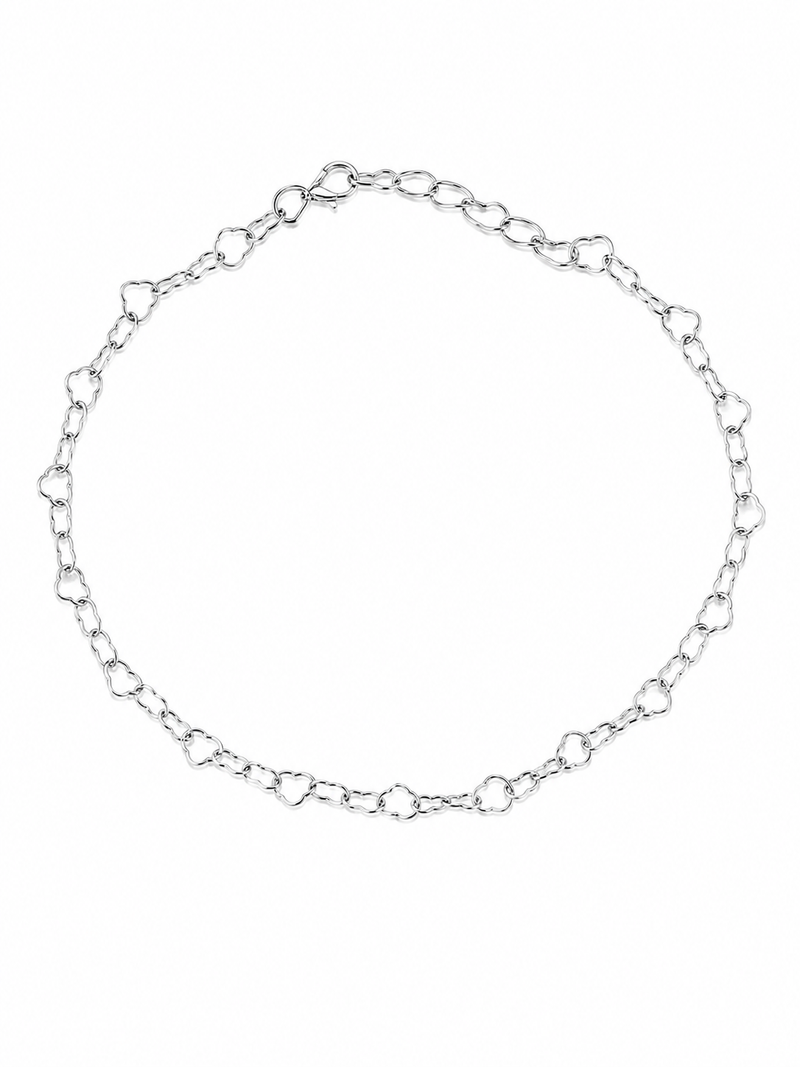 Pulseira Elo Coração Prata 925
