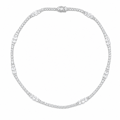 Colar Riviera Royale Cristal Ródio Branco