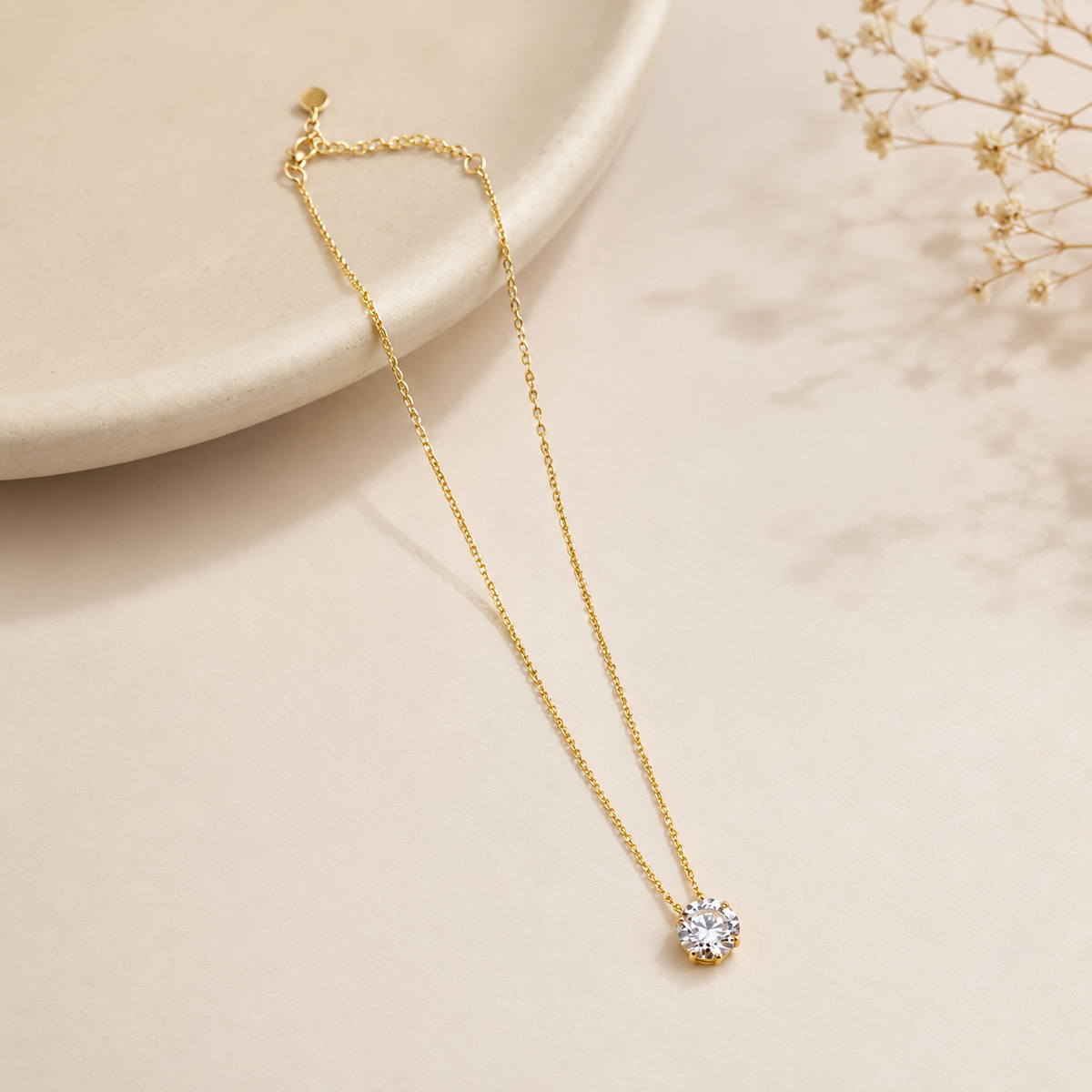 Colar Ponto de Luz na Cartier MontClair Ouro 18k