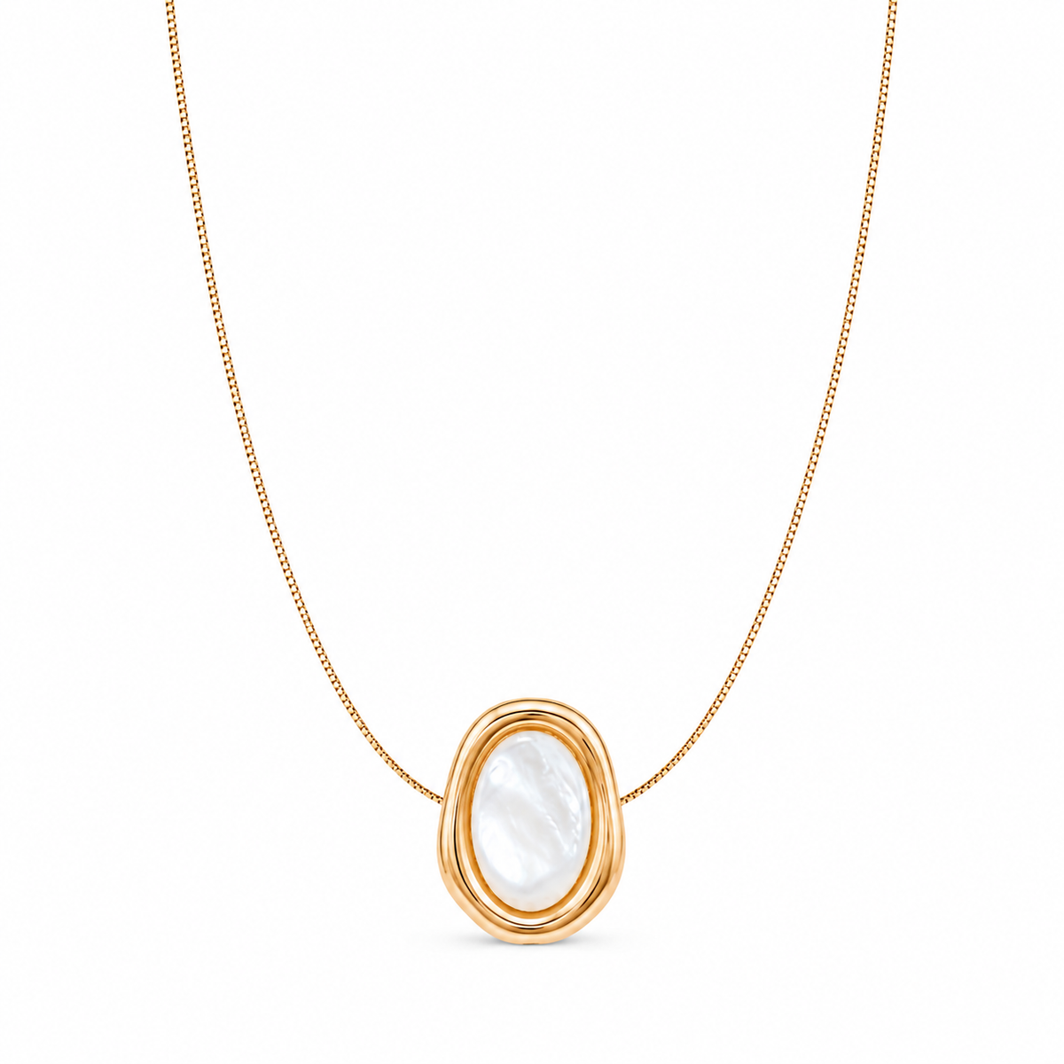 Colar Madre Pérola Ouro 18k