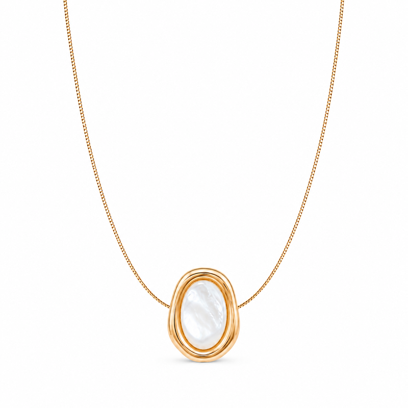 Colar Madre Pérola Ouro 18k