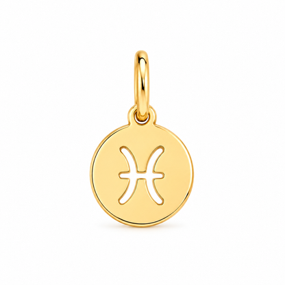 Scarlat SKU 15153 foto 1 | Pingente Signos Chapinha Lisa Ouro 18k