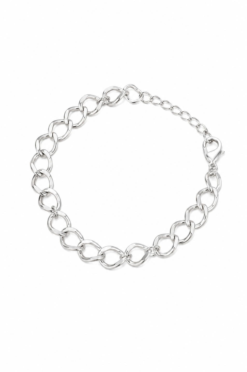 Pulseira Elo Ródio Branco