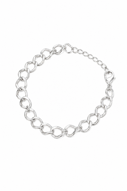 Pulseira Elo Ródio Branco