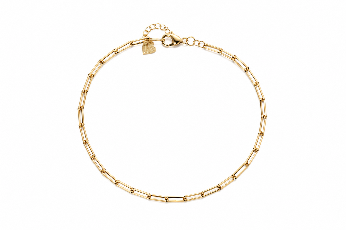 Tornozeleira Elo Cartier Ouro 18k