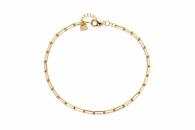 Tornozeleira Elo Cartier Ouro 18k