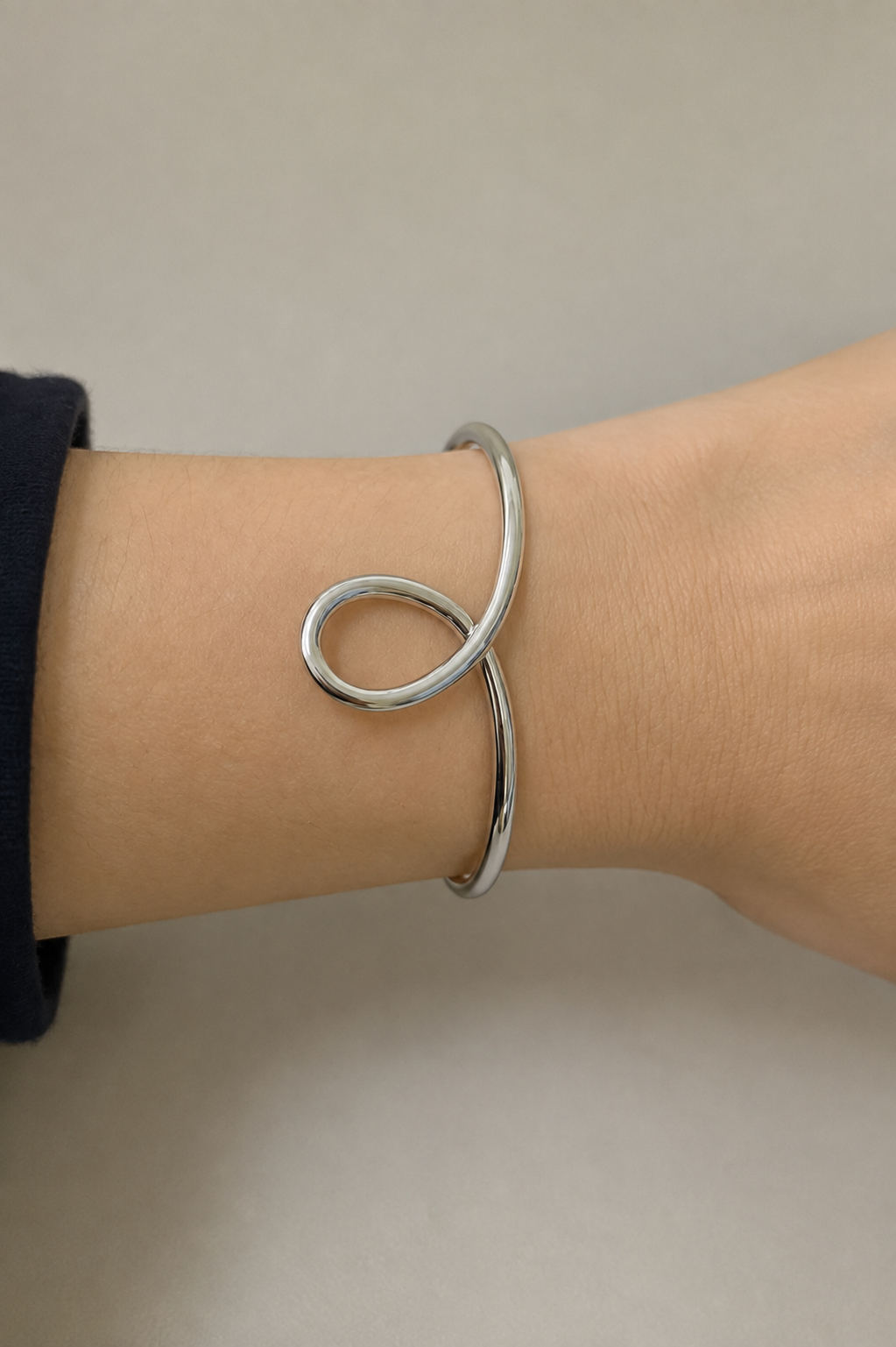 Bracelete Gota Ródio Branco