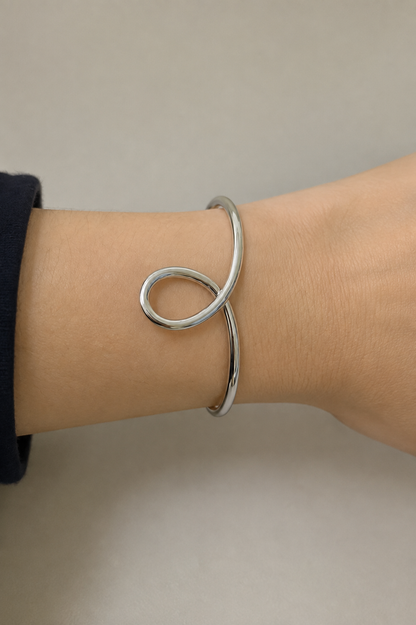 Bracelete Gota Ródio Branco