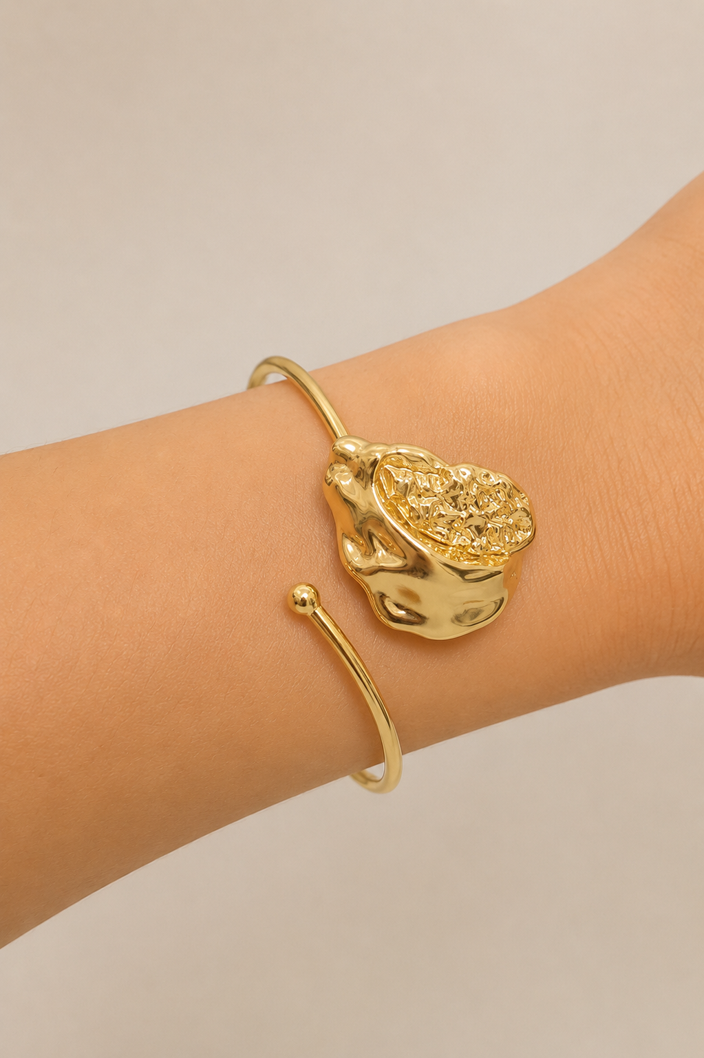 Bracelete Nuance Coração Lisa Ouro 18k