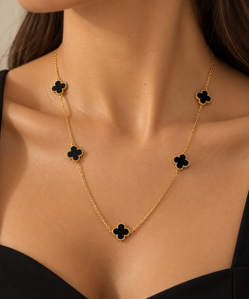 Scarlat SKU 14998 foto 3 | Colar Trevo  Ouro 18k