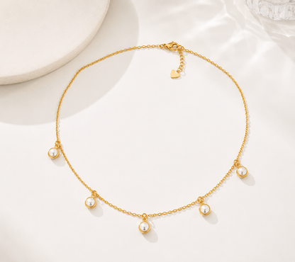 Choker Cartier Pérola Ouro 18k