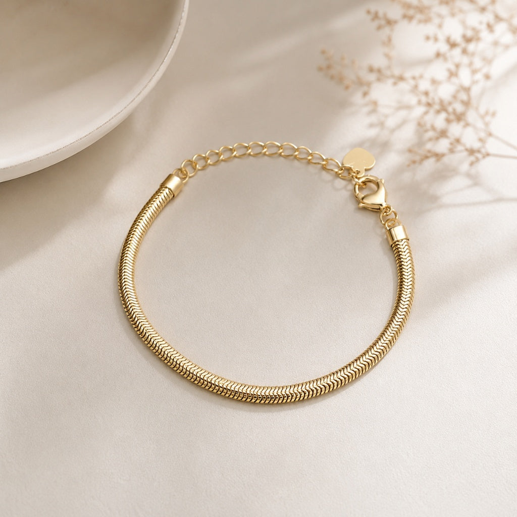 Pulseira Fio Alemão 4mm Ouro 18k