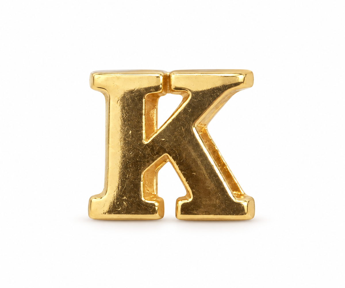 Scarlat SKU 15136 foto 1 | Pingente Letras Passantes Lisa Ouro 18k